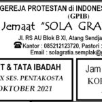 Warta Jemaat, Minggu 10 Oktober 2021(Perjamuan Kudus Sedunia)