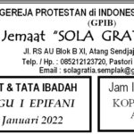 Warta Jemaat, Minggu 09 Januari 2022