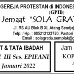 Warta Jemaat, Minggu 23 Januari 2022