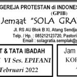 Warta Jemaat, Minggu 13 Februari 2022