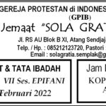 Warta Jemaat, Minggu 20 Februari 2022 (HUT PELKAT PKP KE-57)