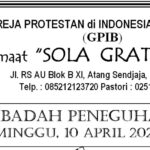 Tata Ibadah Minggu Peneguhan Sidi, 10 April 2022