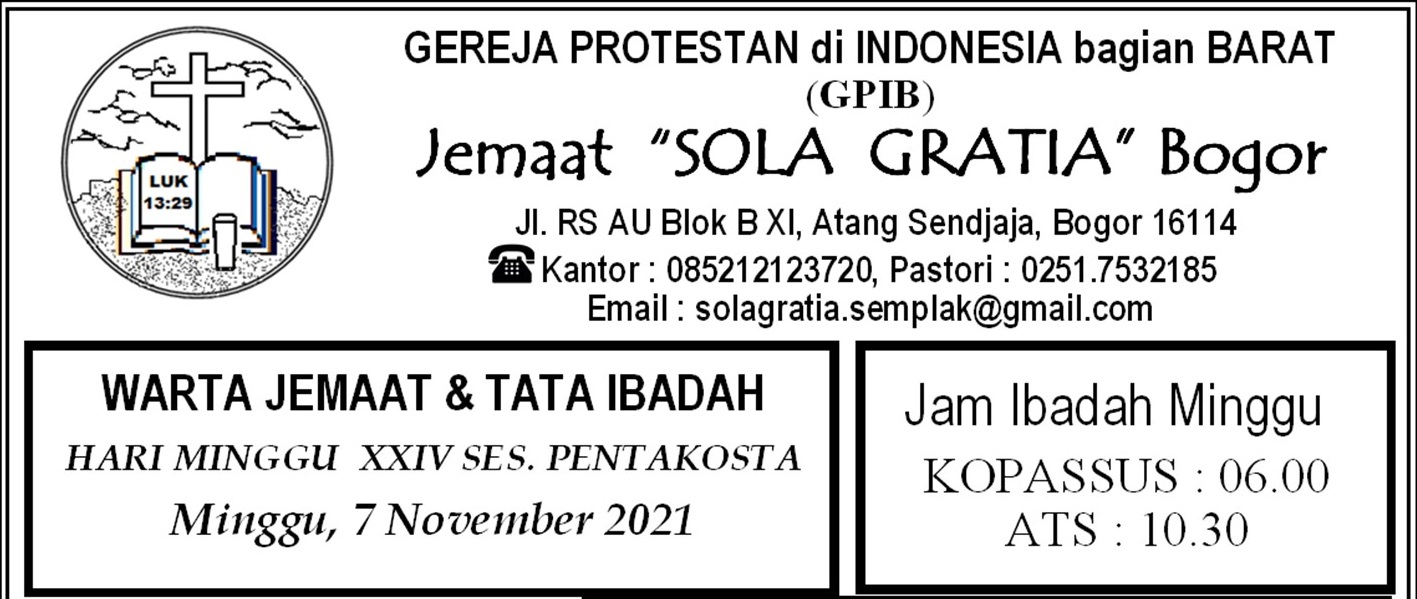 Read more about the article Warta Jemaat, Minggu 07 November 2021