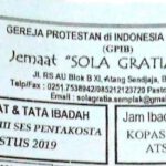 Warta Jemaat Minggu, 4 Agustus 2019