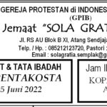 Tata ibadah & Warta jemaat, Minggu 05 Juni 2022