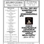 Warta Jemaat Minggu, 23 Oktober 2022
