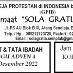Tata Ibadah & Warta Jemaat, Minggu 18 Desember 2022