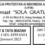 Tata Ibadah & Warta Jemaat, Minggu 08 Januari 2023