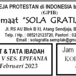 Tata Ibadah & Warta Jemaat, Ibadah Minggu 05 Februari 2023
