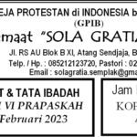 Tata Ibadah & Warta Jemaat, Minggu 26 Februari 2023