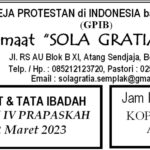 Tata Ibadah & Warta Jemaat, Minggu 12 Maret 2023
