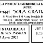 Tata Ibadah  & Warta Jemaat, Ibadah Minggu 23 April 2023