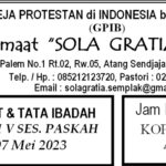 Tata Ibadah & Warta Jemaat, Minggu 07 Mei 2023