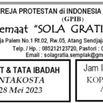 Tata Ibadah & Warta Jemaat, Minggu 28 Mei 2023