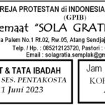 Tata Ibadah & Warta Jemaat, Minggu 11 Juni 2023