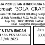 Tata Ibadah & Warta Jemaat, Ibadah Minggu 23 Juli 2023