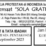 Tata Ibadah & Warta Jemaat, Minggu 24 September 2023