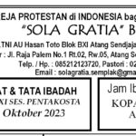 Tata Ibadah & Warta Jemaat, Minggu 22 Oktober 2023