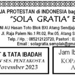 Tata Ibadah & Warta jemaat, Minggu 19 November 2023