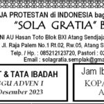 Tata Ibadah & Warta Jemaat, Minggu 03 Desember 2023