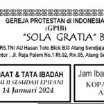 Tata Ibadah & Warta Jemaat, Minggu 14 Januari 2024
