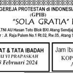Tata Ibadah & Warta Jemaat, Minggu 18 Februari 2024