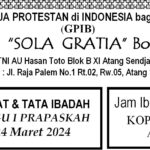 Warta Jemaat & Tata Ibadah, Minggu 24 Maret 2024