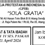 Tata Ibadah & Warta Jemaat, Minggu 21 April 2024