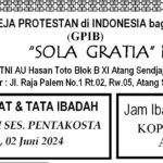 Tata Ibadah, BULAN PELKES Minggu 02 Juni 2024