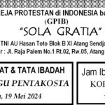 Tata Ibadah & Warta Jemaat, Minggu 19 Mei 2024
