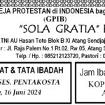 Tata Ibadah & Warta Jemaat, Minggu 16 Juni 2024