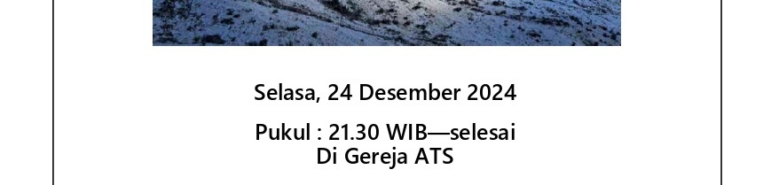Read more about the article Tata Ibadah Malam Natal, 24 Desember 2024