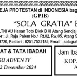 Tata Ibadah & Warta Ibadah, Minggu 22 Desember 2024