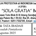 Tata Ibadah & Warta Jemaat, Minggu 31 Agustus 2025