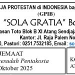 Tata Ibadah & Warta Jemaat, Minggu 12 Oktober 2025