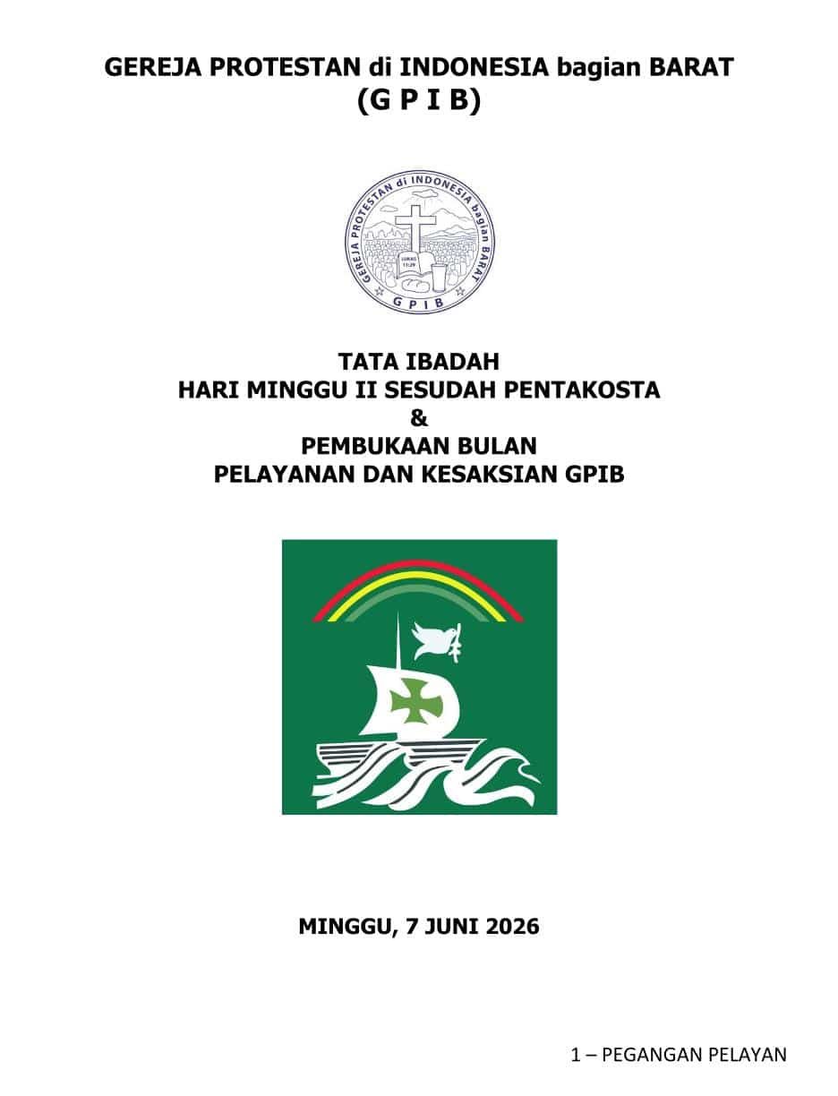 Read more about the article Tata Ibadah & Warta Jemaat, Minggu 7 Juni 2026