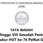 Tata Ibadah & Warta Jemaat, Minggu 19 Juli 2026