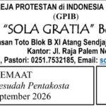 Tata Ibadah & Warta Jemaat, Minggu 13 September 2026