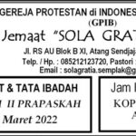 Warta Jemaat Minggu 03 April 2022