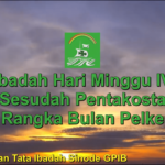 Warta Jemaat Minggu, 28 Juni 2020