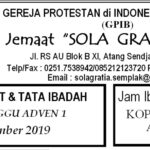 Warta Jemaat Minggu, 01 Desember 2019