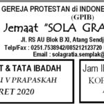 Warta Jemaat Minggu, 08 Maret 2020