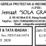 Warta Jemaat Minggu, 14 Juni 2020