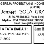Warta Jemaat Minggu, 21 Juni 2020