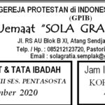 Warta Jemaat Minggu, 08 November 2020
