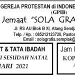 Warta Jemaat Minggu, 03 Januari 2020