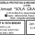 Warta Jemaat Minggu, 15 Mei 2021