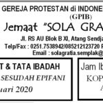Warta Jemaat Minggu, 26 Januari 2020