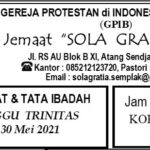 Warta Jemaat, Minggu 30 Mei 2021